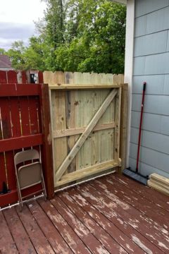 Outdoor Wood Gate Inside