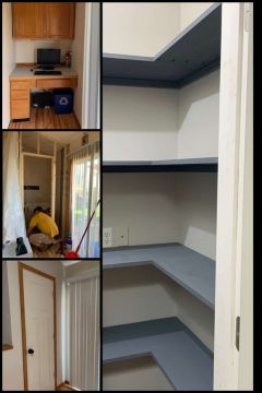Pantry before and after